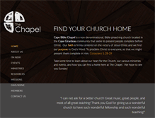 Tablet Screenshot of capebiblechapel.org